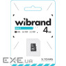 Карта пам'яті WIBRAND microSDHC 4GB Class 4 (WICDC4/4GB)