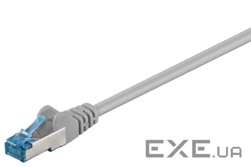 Патч-корд екранований RJ45 SFTP6a 2.0m,patch AWG27 D=6.0mm LSOH Gold Cu,сірий (75.09.3741-10) (75.09.3741-10)