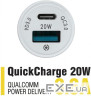 Зарядний пристрій Piko CC-302QP 2USB A+C/20W (1283126509896)