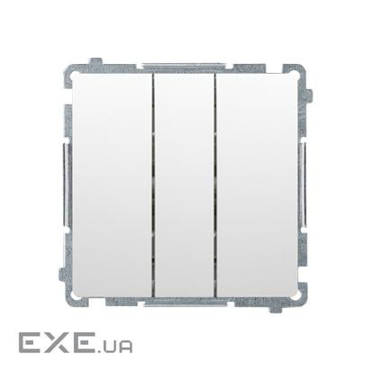 Выключатель Basic трехклавишный, белый (BMW31.01/11)