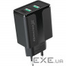 Зарядний пристрій Grand-X 5V 2,1A Black + cable USB-Lightning (CH15LTB)