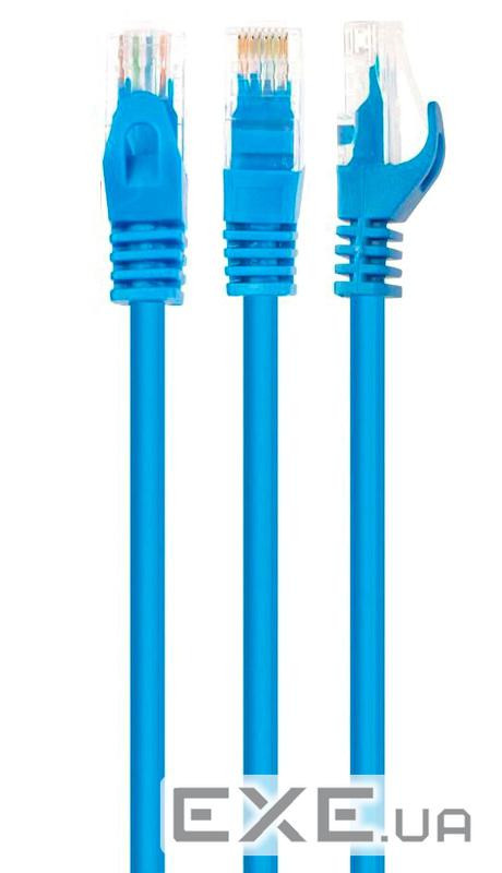 Патчкорд UTP Cat.5e ( 2м синій ), CU (PAUT3200-CU-BL) ), CU (PAUT3200-CU-BL)