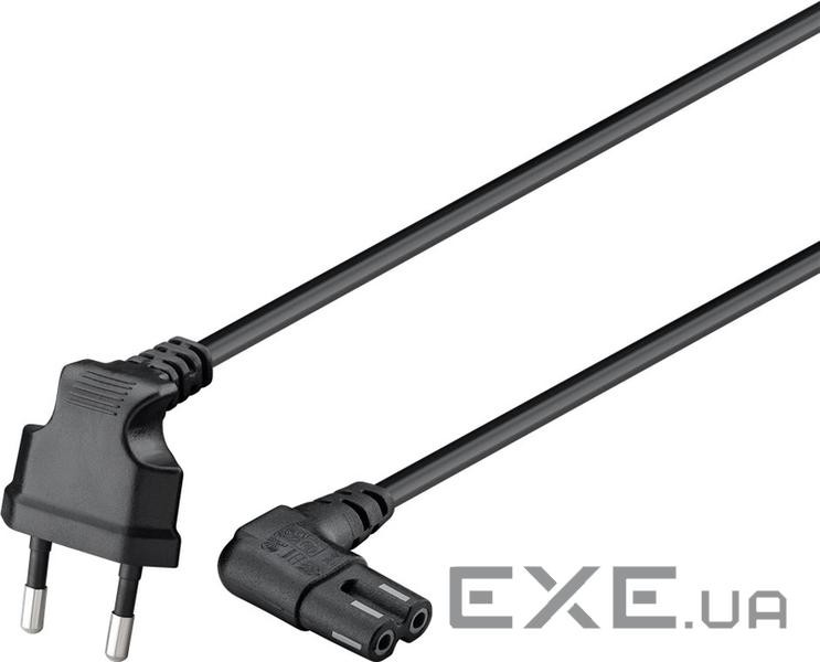 Кабель живлення пристроїв Goobay IEC(EuroPlug)-(C7)Euro8 M/M 1.0m,90вниз/90в сторону (75.09.7346-10