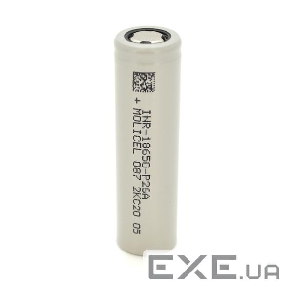 Акумулятор 18650 Li-Ion Beston70M-26, 4.2 / 3.7 / 2.5V, USB-Micro, 2600mAh (Moli2600mAhUSB-M70M-26)