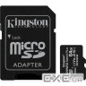 Карта пам'яті KINGSTON microSDXC Canvas Select Plus 64GB UHS-I U3 V10 A1 Class 10 + SD-a (SDCS2/64GB)