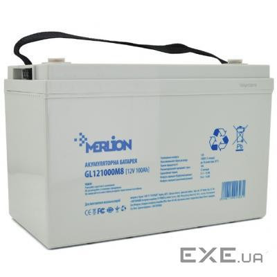 Акумуляторна батарея MERLION GL121000M8 (12В, 100Ач)