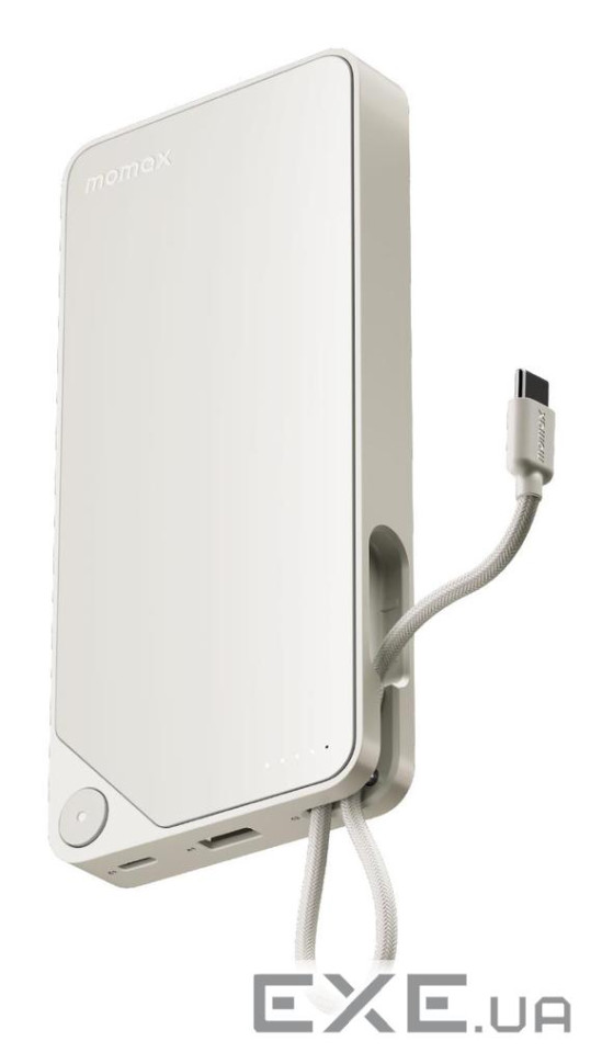 Портативний зарядний пристрій USB-C 20000MAH WHITE IP153W MOMAX