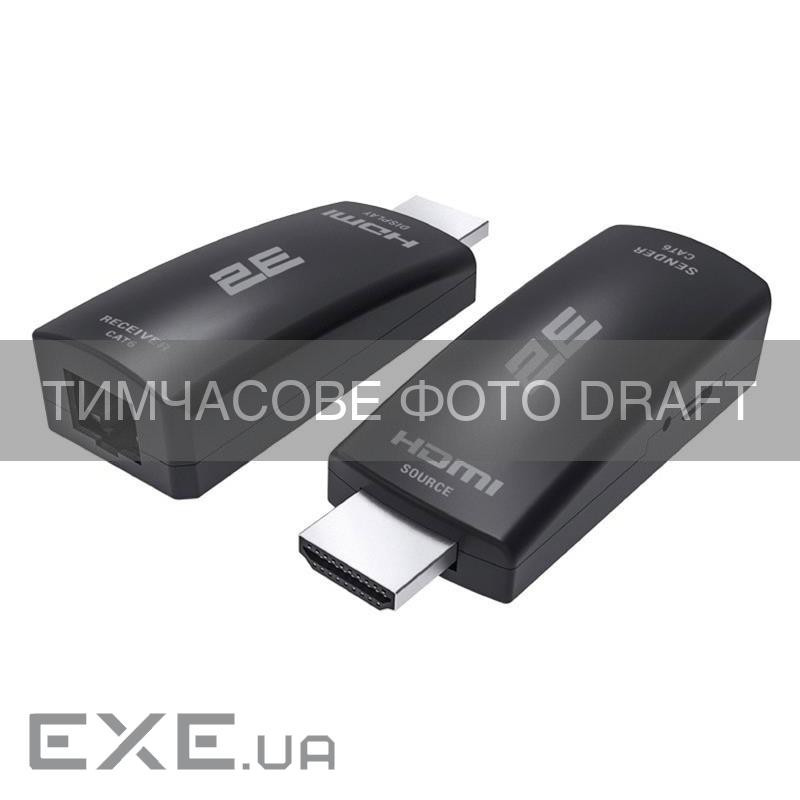 Подовжувач сигналу 2E EXRHDETH60 HDMI 1080p Cat6 60m PoE
