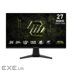 Монітор IPS 27" WQHD (2560 x 1440) 0.5ms 200Hz 178 /178/DP/2HDMI MSI MAG 275QF E20