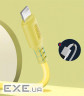 Дата кабель USB 2.0 AM to Lightning 1.0m soft silicone yellow ColorWay (CW-CBUL043-Y)