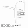 Розетка Videx BINERA 1ая с заземлением и крышкой серебр (VF-BNSK1GС-SS)