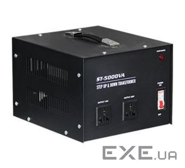 Перетворювач напруги трансформаторний універсальний ST-5000VA Input 220 V / Output 110V, Input 220 V