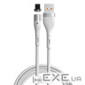 Кабель Baseus Zinc Magnetic USB 2.0 to Lightning 2.4A 1M Білий (CALXC-K02) (CALXC-K02 1м )