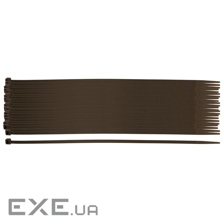 Хомут-стяжка Neo Tools, 50шт, пластик, 4.8х300мм, коричневий (15-972)