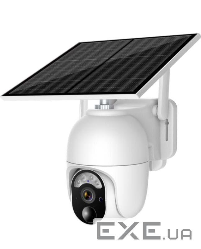 3 Мп 4G поворотна вулична відеокамера із сонячною панеллю та вбудованими АКБ 10400mA UBox (YT42083)