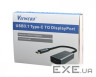 Перехідник USB-C to DisplayPort, USB 3.1 Viewcon (TE391)