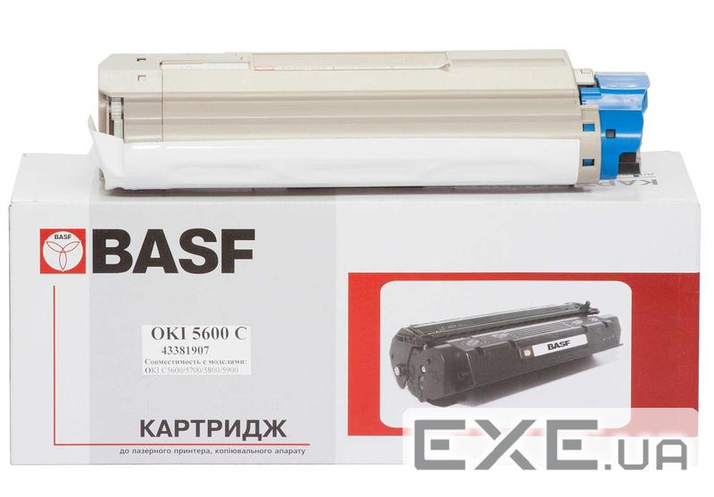 Тонер-картридж BASF OKI C5600/5700 Cyan 43381907 (KT-C5600C-43381907) (BASF-KT-C5600C-43381907)