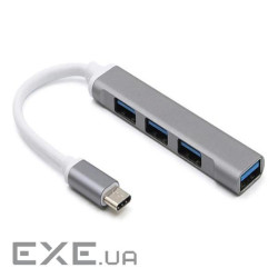 Перехідник обладнання Lucom USB Type-C 1x4 (HUB), 1x4 (1xUSB3.0+3xUSB2.0) (62.09.8283-1)