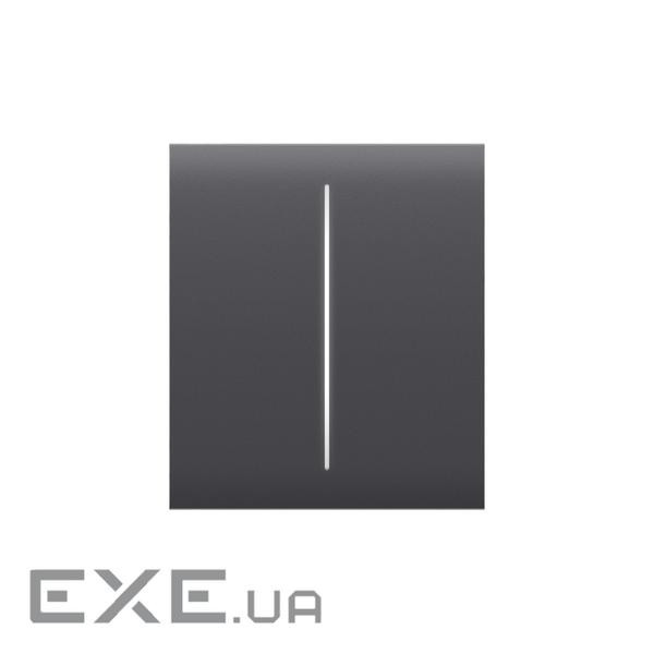 Кнопка центральна для двоклавішного вимикача Ajax CenterButton (2-gang) [55] graphite