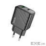 Мережевий зарядний пристрій HOCO CS23A Sunlight dual port PD30W+QC3.0 charger Black (6942007609944)