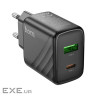 Мережевий зарядний пристрій HOCO CS23A Sunlight dual port PD30W+QC3.0 charger Black (6942007609944)