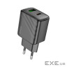 Мережевий зарядний пристрій HOCO CS23A Sunlight dual port PD30W+QC3.0 charger Black (6942007609944)