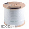 Кабель телевізійний FinMark RG-6 TRISHIELD, CU, 305м, white (F6TSVcu_305_white)