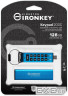 Флеш-накопитель USB3.2 128GB Kingston IronKey Keypad 200 Type-C Blue (IKKP200C/128GB)