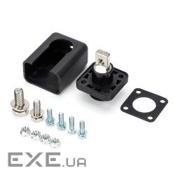 Корпусна прохідна клема 150A-A, М8-M6, 150A, 600V, &le,0,6 мОм, мідь, IP54, Bl (YT-150A-A-Black) , IP54, Bl (YT-150A-A-B