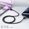 Дата кабель USB 2.0 AM to USB-C 1.2m 3.0A 18W aluminum alloy Black Acefast (6974316283782)