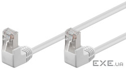 Патч-корд неекранований RJ45 FTP5e 0.25m,patch D=5.4mm AWG26 2x90ё Gold,білий (75.09.6060-1) (75.09.6060-1)