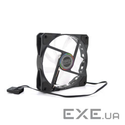 Кулер корпусний 12025 DC sleeve fan 4pin - 120*120*25мм, 12V, 1100об/хв , 12LED, RGB (SRHX)