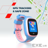 Смарт-годинник Canyon ZEFIR KW-49 E-SIM 4G GPS Blue Дитячий смарт-годинник (CNE-KW49BL)