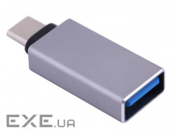 Перехідник USB3.1 Type-C --> USB (OTG) OEM, сріблястий (S0673) (S0673)