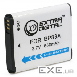 Акумулятор до фото/відео Extradigital Samsung BP88A (DV00DV1374)