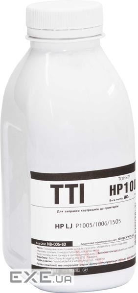 Тонер HP LJ P1005/1006/1505, 80г Black TTI (NB-005-80)