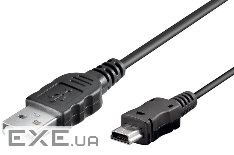 Кабель Goobay USB2.0 A-mini 5p M/M 1.0m, Nickel (75.04.6712-10)