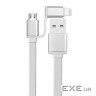 Дата кабель USB 2.0 AM to Lightning + Micro 5P 1.0m Patron (CAB-PN-LIGHT-MIC-1M)