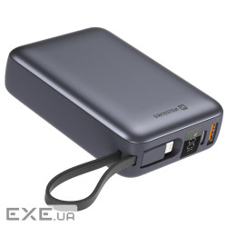 Батарея універсальна SWISSTEN 20000mAh SPACE 22/5W PD QC w/built-in cables USB-C/LIG (8595217490598)