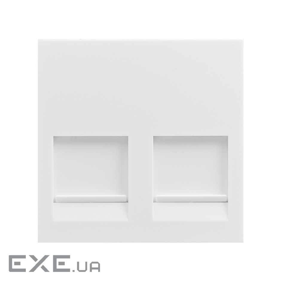 Адаптер зі шторками 2хRJ45 Panduit, білий, Simon400 (40019089-030)