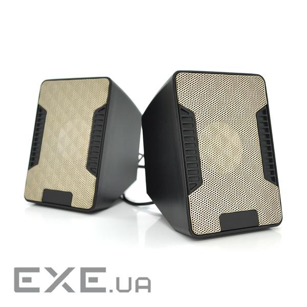 Колонки 2.0 Hotmai A16 USB+3.5mm, 2x3W, 20Hz-18KHz, з регулятором гучності, Black, BOX, Q24 , Black, BOX, Q24