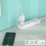 Зарядний пристрій HOCO C12Q Smart USB QC3.0 + cable USB to USB-C 18W White (6931474716309)