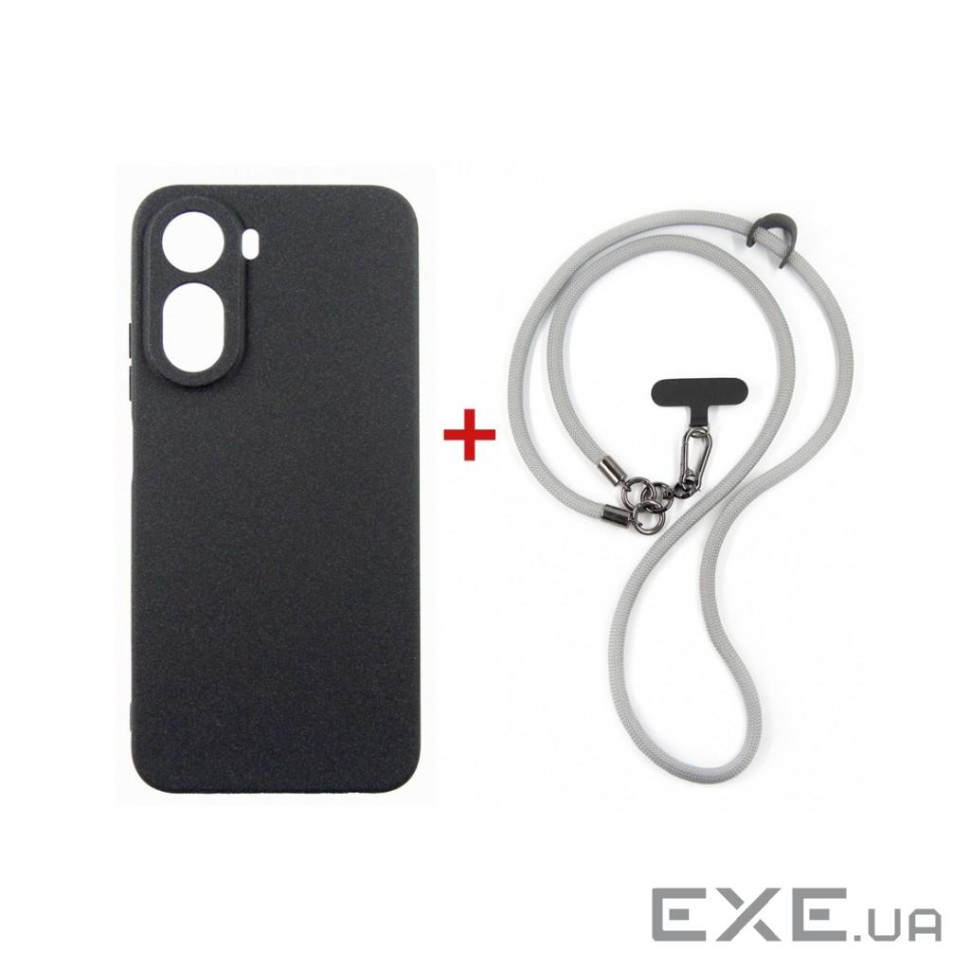 Чохол до мобільного телефона Dengos Case + Cross-body Strap Xiaomi Redmi A7 Pro Blac (DG-KM-CCRB-51)