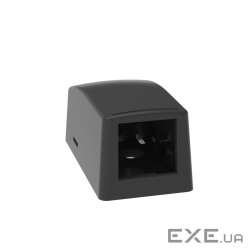 Поверхнева коробка на 1хMinicom, чорна (CBX1BL-A)