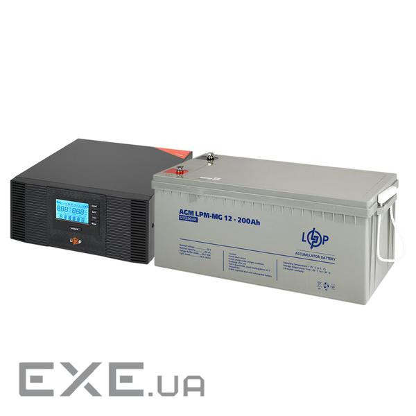 Комплект резервного живлення LogicPower B1500 + мультигелева батарея 2400 Ватт (20002)