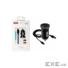 Зарядний пристрій XO 2xUSB 2.1A + cable USB to Micro 5P black (TZ08-M-BK)
