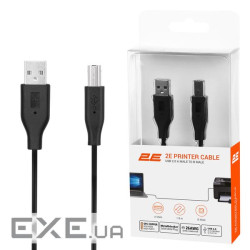 Кабель для принтера USB 2.0 AM/BM 1.8m 2E (2E-W-3169m1.8)