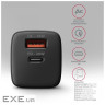 Зарядний пристрій AXAGON 1xUSB QC3.0 + 1xUSB-C PD20W black (ACU-PQ20)