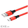 Дата кабель USB 2.0 AM to Micro 5P 1.0m X14 red HOCO (6957531062851)