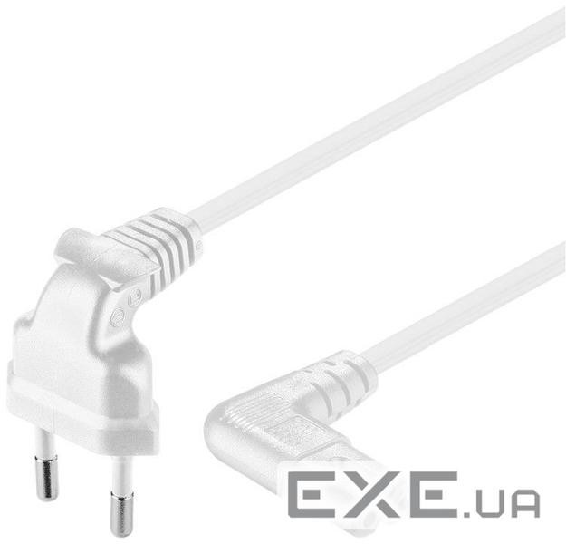 Кабель живлення пристроїв Goobay IEC(EuroPlug)-(C7)Euro8 M/M 1.5m 90вниз/90в сторін (75.09.7349-80)